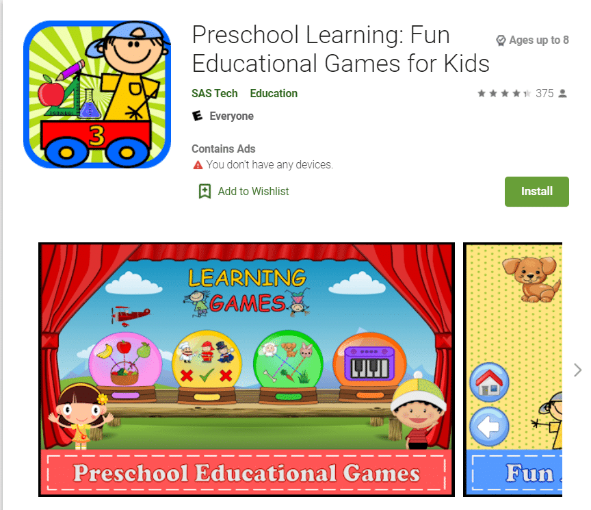 Kiddos in Kindergarten - Apps on Google Play
